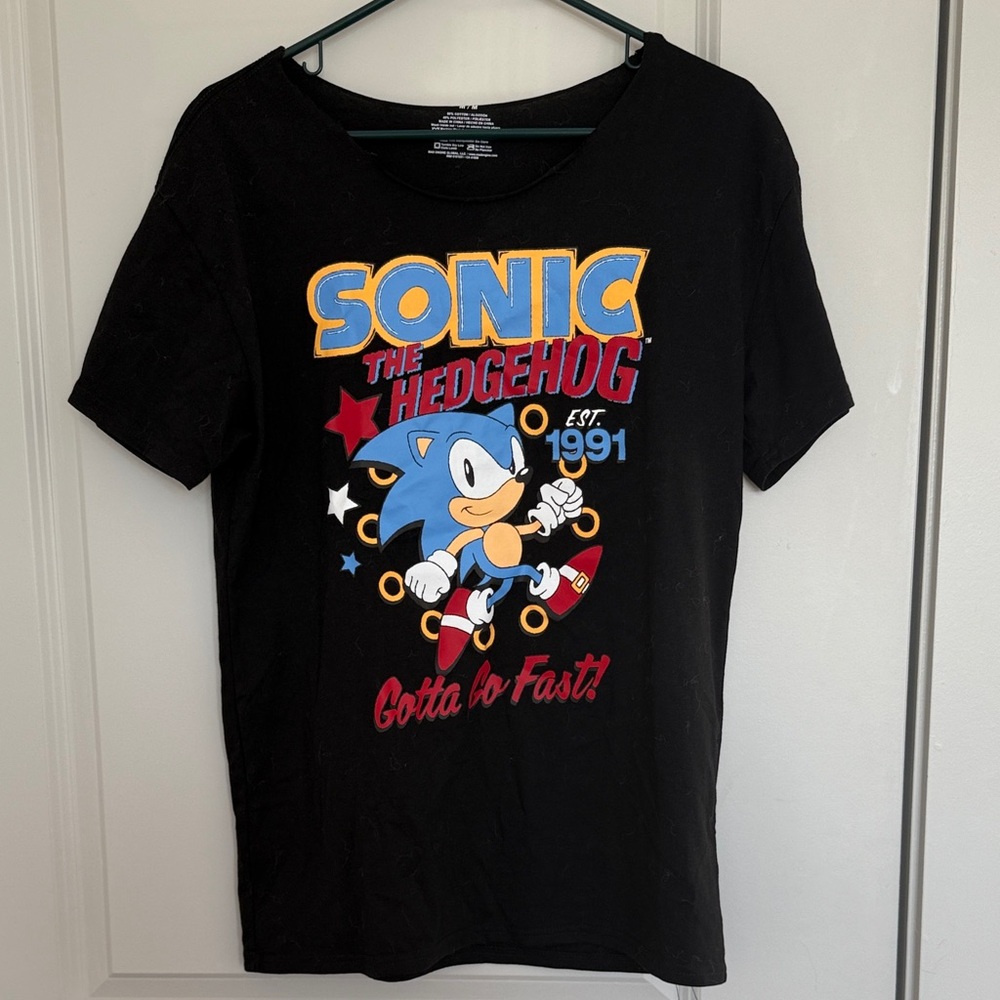 Chemistry Black Sonic the Hedgehog Tee